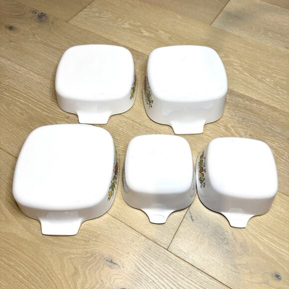 Vintage Corning Ware Spice of Life Lot Of 5 Pieces Casserole Dishes - Picture 3 of 13